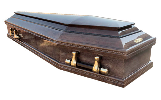 Гроб лакированный